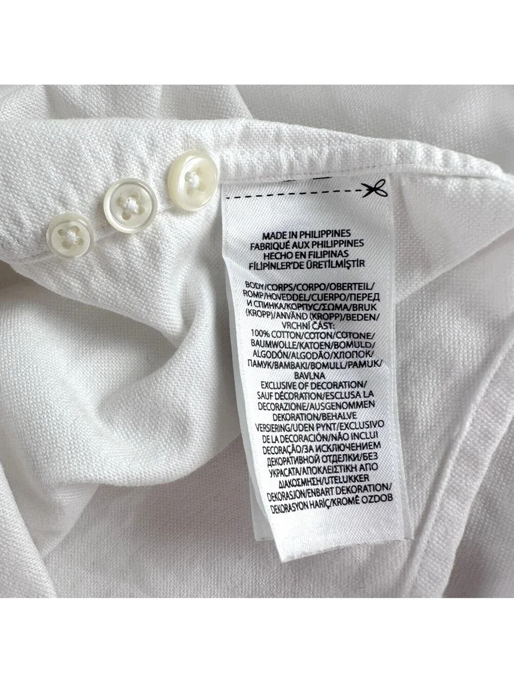 Polo Ralph Lauren White Oxford Cloth Button Down Shirt 4XB